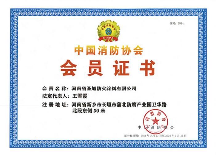 中國消協(xié)會員證書